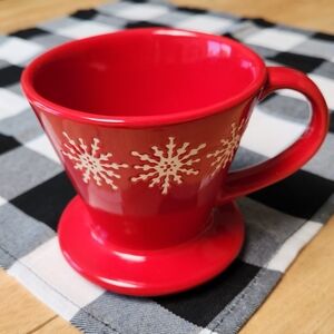 Red Pour Over Coffee Dripper Brewer